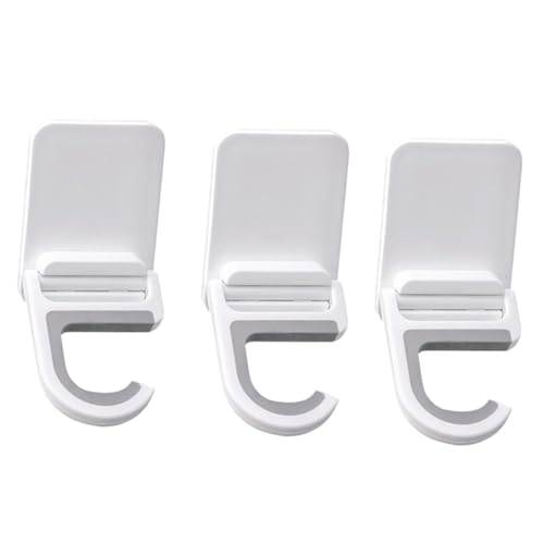 Beaupretty 3個 壁掛け式免打孔モップホルダー 多機能粘着フック 耐久素材採用 ほうき モップ 工具収納に キッチン 浴室 ガレージ対応