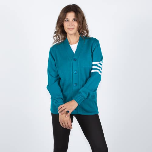 Image of Stewart & Strauss Cardigan Varsity Letter Sweater | American style button front letter sweater knit since 1977, heavyweight and ready for chenille letters and patches