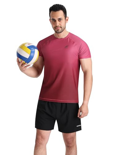 Image of Men's Swim Shirts Rash Guard UPF 50+ UV Sun Protection T-Shirt Quick Dry Fishing Beach T Shirts