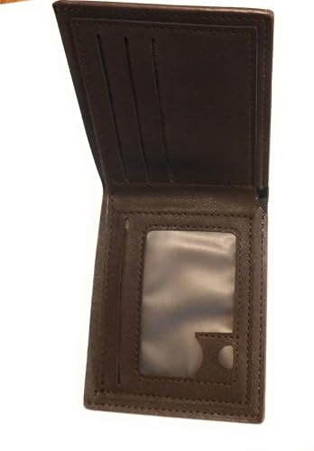 Mens Wallet Dark Brown Slim Durable Stylish PU Leather Bi-fold Wallet ID Window Multi Card Slots3