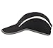Connectyle Foldable Mesh Sun Cap Outdoor Sports Hat Breathable Sun Runner Cap with Reflective Trim Black
