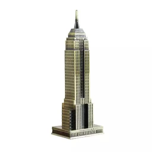 Lilone Unique Statue Metal Classic The Empire State Building Retro Style Building Miniature Decorative Showpiece| Perfect for Home Decor or Gift