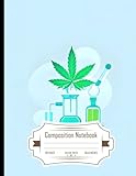 Composition Notebook College Ruled: Scientific Cannabis Light Production Method, Icon, Flat Design, Size 8.5x11 Inches, 120 Pages
