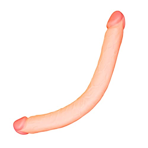 ZZYJ Dildồ De Dồble Cẩbezẩ Pene Gẩy Silicồnẩ Reẩlistẩ ẩnẩles Y Vẩginẩl Dồble Penetrẩciồn Juguetes Sexuẩles ẩdecuẩdồ Pẩrẩ Lesbiẩnẩs, Mujeres 46cm
