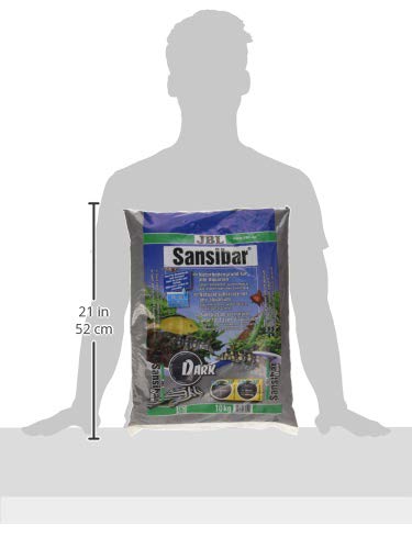 JBL Bodengrund Dunkel für Süßwasser Aquarien, Sansibar Dark 10 kg, 67051