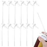 UIEXAY 12 Stück Montageschaum Aussprührohr,Lang Aussprührohr Pu Schaum Pistolen Bauschaum,Schaum Sprührohr Ersatzrohre,Für Montageschaum Dämmschaum Bauschaum Füllschaum Klebemittel Montageschaum