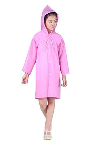 Image of Fashionio? Kids Children Rain Coat - Portable PVC Lightweight Waterproof Raincoat for Girls Boys with Hoods and Full Seleve Outdoor Activities