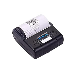 Lwieui Ontvangstprinter 80 mm thermische bonprinter USB BT-verbinding Draadloze ondersteuning ESC/POS-opdracht voor supermarkten coffeeshop (kleur: zwart, maat: één maat)