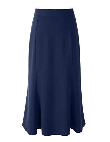 Womens Vintage Mermaid Pencil Midi Flutter Skirt 1930s 40s