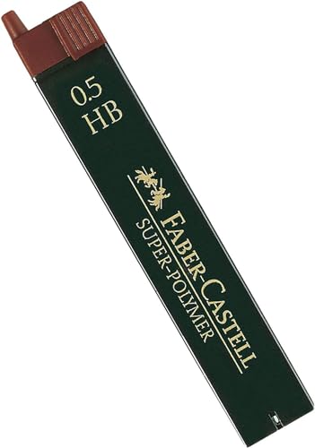 Faber-Castell Super-Polimer-Ersatzminen (5 Einheiten, 0,5 HB), Menge 5, 60 Minuten