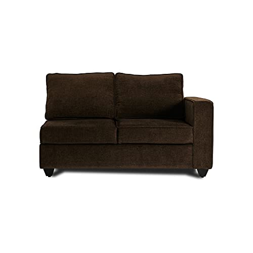 Image of Wakefit Sofa Set | 3 Year Warranty | Sofa 2 Seater, 2 Seater Sofa for Living Room, Wooden Sofa Set, Couch Sofa for Living Room, Sofa for Living Room - Napper(Malphino : Dark Earth)