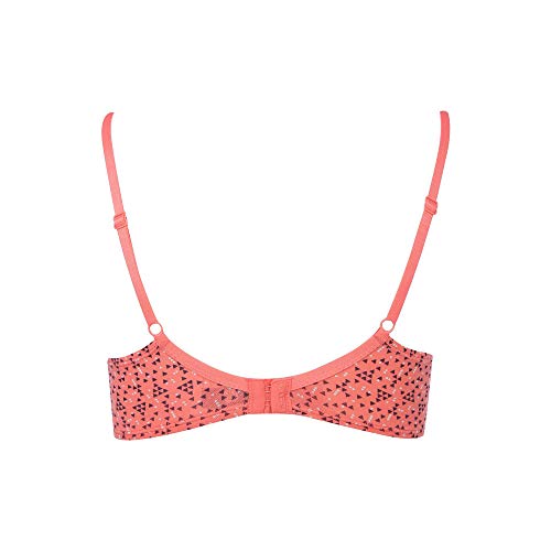 Image of Amante Every de Blue Solid Non-Wired Lightly Padded Everyday Bra
