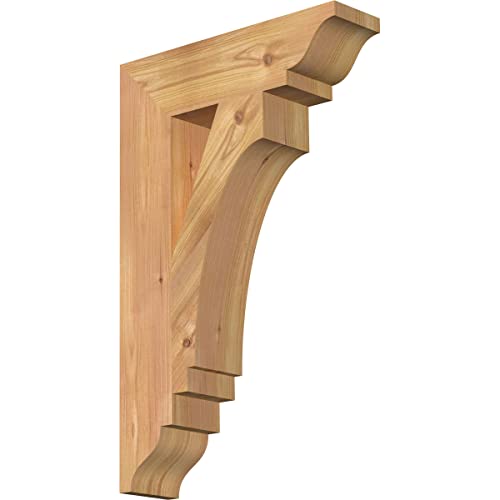 3 1/2"W x 14"D x 22"H Imperial Traditional Smooth Bracket, Western Red Cedar