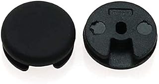 2pcs Plastic 3D Analog Controller Stick Cap 3D Joystick Cap Cover Button Replacement for 3DS 3DS XL LL 2DS New 3DS XL 3DS LL (Black)