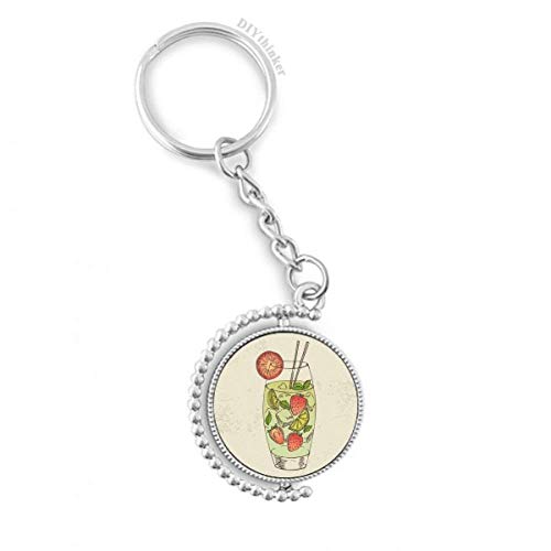 Llavero giratorio de fresa DIYthinker para no perder las llaves en el bolso