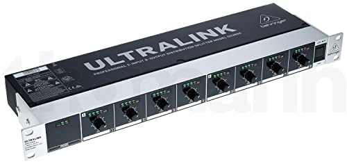 Behringer DS2800 Professioneller Verteiler mit 2 Eingängen und 8 Ausgängen