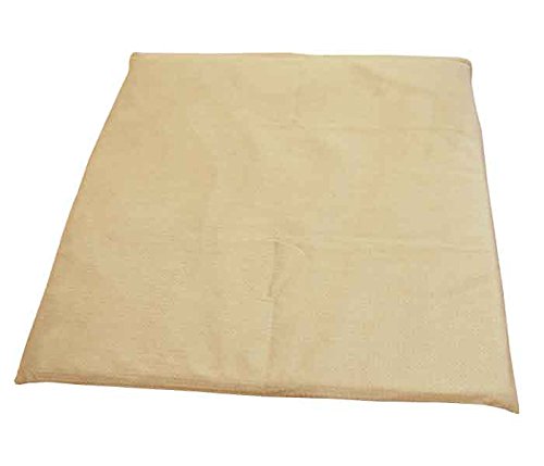StorePocket 椅子 クッション おしゃれ 背もたれ 低反発ウレタン 45×45cm 厚さ2cm ベージュ 千鳥格子風ウレタンクッション マイクロファイバー生地 カバー取り外し可 ヌード背あて ウレタン&カバーセット 和風 和モダン 和柄 千鳥