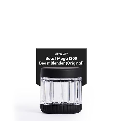 Beast 500mL Blending Vessel + Storage Lid | Compatible with 1000W Beast Blender | Blend Smoothies and Shakes (Carbon Black)