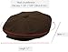 Big Apple Men's Oversize 100% Wool 8 Panel Applejack Newsboy Cabbie Gatsby Ivy Hats (Not a Regular Apple hat) (Solid Brown 1778)