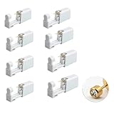 AYZDJ Kit de 8 piercings de oreja – Juego de 8 piercings estériles desechables indoloros con 8 aretes dorados, pistola de perforación segura para adolescentes, mujeres, hombres, niñas y niños