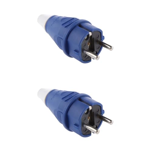 Image of 16A 2pin 250V Industrial Socket And Plug IP54 Germany Type French Type Plug And Socket (2Pair)