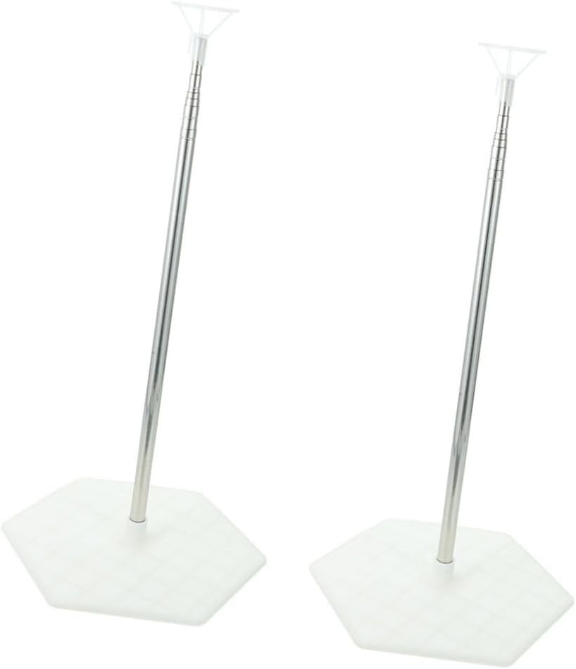 2sets Balloon Column Stands for Weddings and Parties Easy to Assemble Balloon Holder Kit Base for Diy Decorations