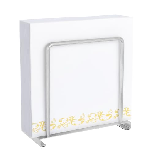 STWWO Serviettenhalter Silber,Serviettenhalter aus Metall...