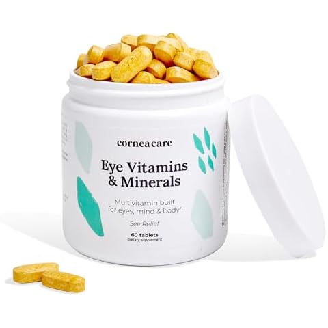 CorneaCare Vitamins and Minerals | Multivitamin for Vision & Health | Dry Eye Supplements | 60 Tablets Cover