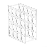 Acryl-Vinyl-Rollenhalter, Halterung, Aufbewahrungsregal für Wärmeübertragung, Vinylverpackung, Bastelraum, Regal, transparenter Präsentationsständer, abnehmbarer Organizer (16 Löcher)