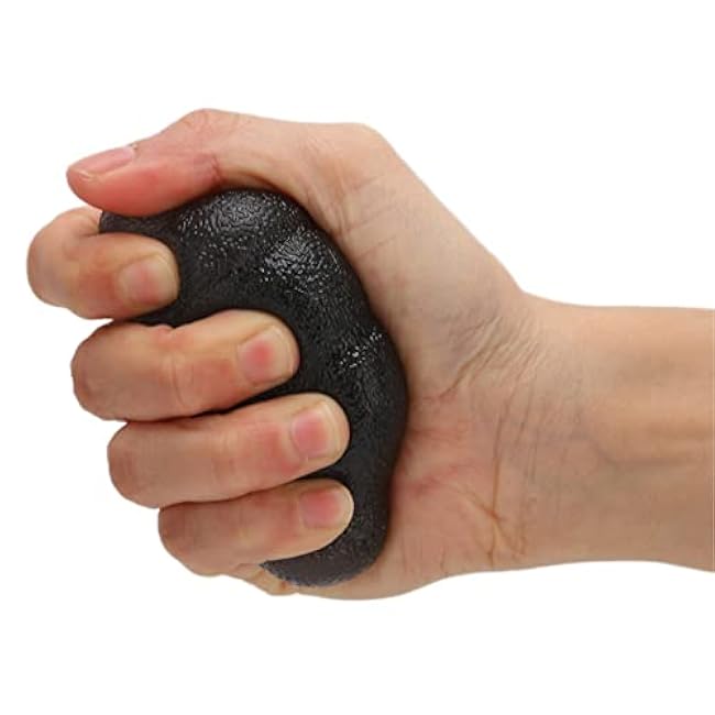Finger Balls, Exerciser Grip Ball, Stress Balls, Hand Exercise Squeeze Ball Silicone Squeezer for Grip Strength(Grey)