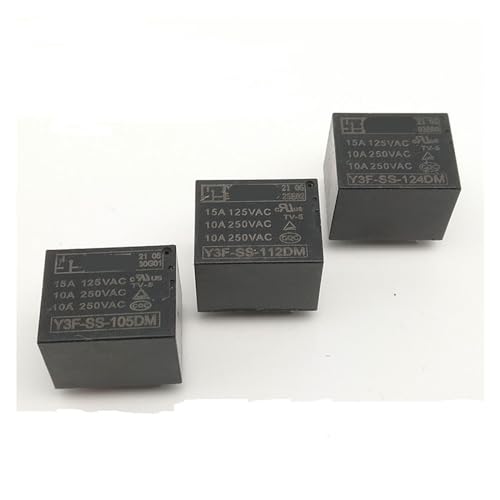 Relé Y3F-SS-112D 5VDC 12VDC 24VDC conmutador 10A 250VAC componentes PCB pack 5 2
