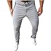 Herrenhosen Mode Schlanke Elastische Taille Kordelzug Spleißen Reißverschluss Outdoor Fitness Freizeit Sporthose XXL