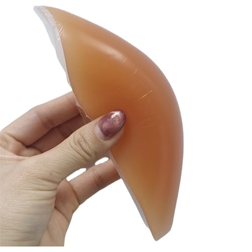 Wisfancy Bulge Enhancing Underwear Cup Men Silicone Enlarge Front Pouch Pad 3D Crotch Enhancer for Smimwear Briefs Shorts Non-penis Bulge Shape Light Brown