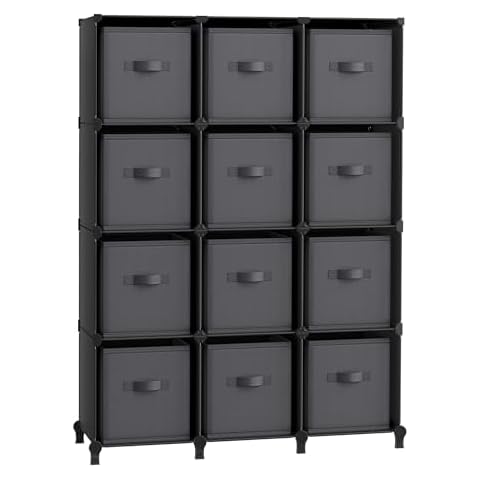 SONGMICS Customisable 12-Cube Storage Unit Cover