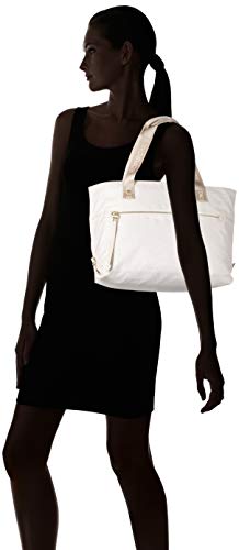Borbonese Shopping Bag, Borsa Tote Donna, Avorio