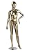 SSWBasics Female Gold Fiberglass Mannequin - Height 5 10 - with Base - Sleek Gold