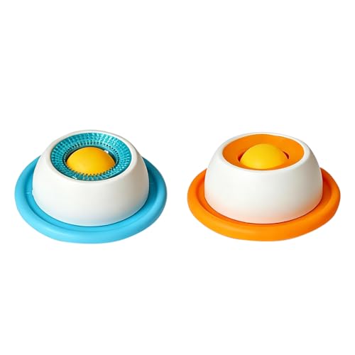 Cryluxial Gamelle Anti Glouton Chien Moyen et Grande Taille, Tapis de Lechage avec Balle, Jouet Occupation pour Alimentation Lente, Tapis de Fouille Chien...
