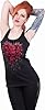 Spiral - Bleeding Heart - Razor Back Top Black - XXL #1