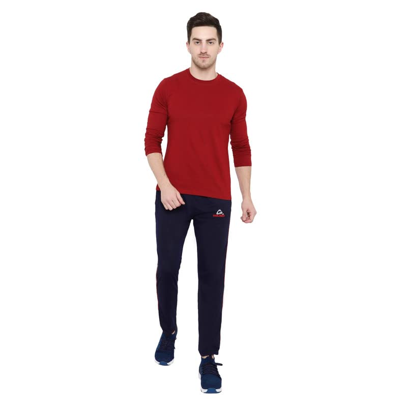 Image of GOLAZO Regular Fit Multicolor Cotton Track Pants for Men with Comfort and Style in Your Athelisure Wear