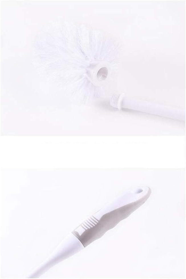Brosse de toilette noire murale avec support en plastique