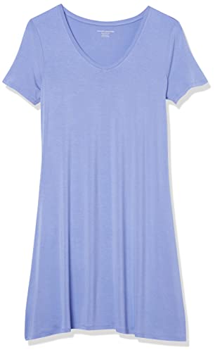Image of Amazon Essentials Women's Short-Sleeve Scoopneck Swing Dress