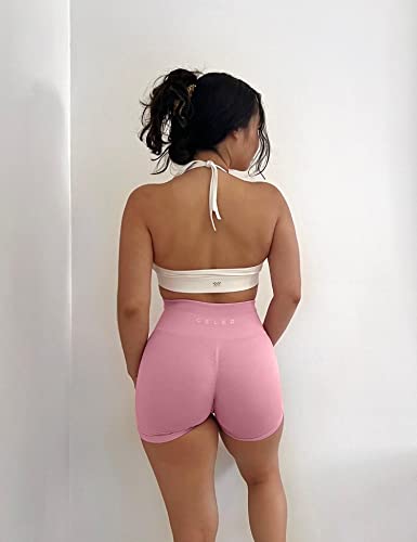 Image of CELER Womens Workout Shorts Seamless Scrunch Butt Gym Shorts High Waisted Yoga Athletic Booty Shorts