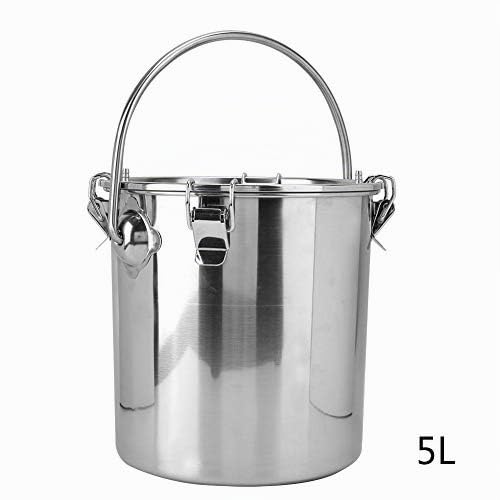 YOUTHINK Kit di Mungitura Mungitrice Elettrica Portatile a Mucca di Pecora da 5 Litri di Capra Macchina per Mungitura Elettrica per Capra da Mucca Spina Europea Con 2 Tettarelle (Per Capra/Mucca)(Cow)