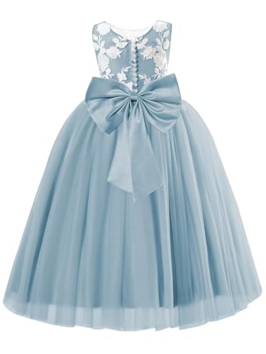 Flower Girl Dress for Wedding Sparkly Tulle Pageant Dresses for Girls