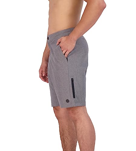 Eddie Bauer Men's Hybrid SPF 50+ Swim Trunks 9" Inseam Perfect Blend of Comfort, Stretch & Protection for Outdoor Enthusiasts3