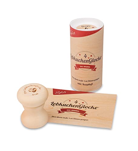 Lebkuchenglocke | Das Original | Lebkuchenform 4 cm | zum backen von Nürnberger Lebkuchen | Backform für Hobbybäcker und Konditoren