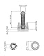 QWORK 6 Stück M6 Nutsteine Dachträger, Edelstahl T-Nut Adapter Nutensteine, 20 x 20 mm Dachträger Relingträger mit Muttern Unterlegscheiben
