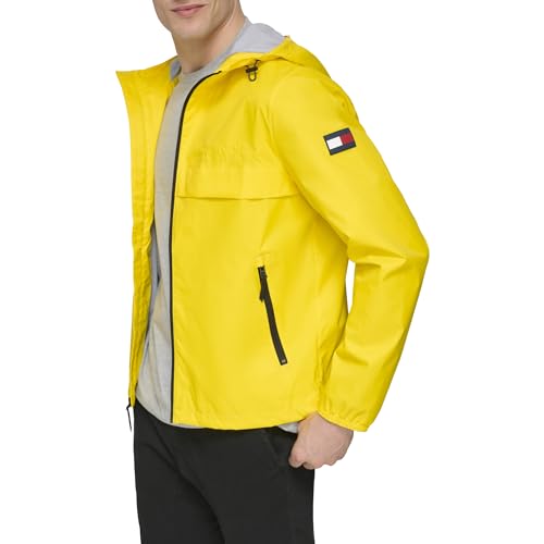 Image of Tommy Hilfiger Men's Simple Hooded Rain Jacket