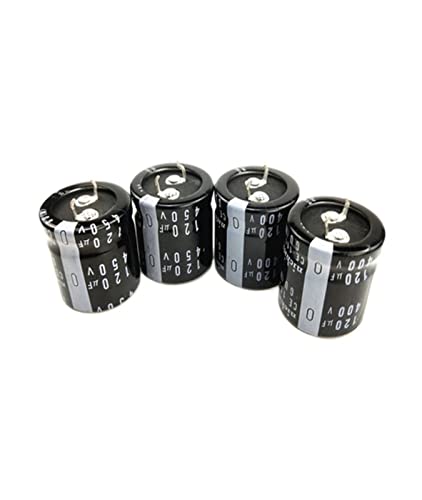 Condensateur aluminium 450V 120uF haute tension stable pour bloc alimentation 22x35mm