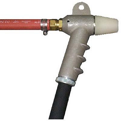 Sand Blast Gun, Long Handle, 1/4" Ceramic Nozzle, W 1/8" Air Jet